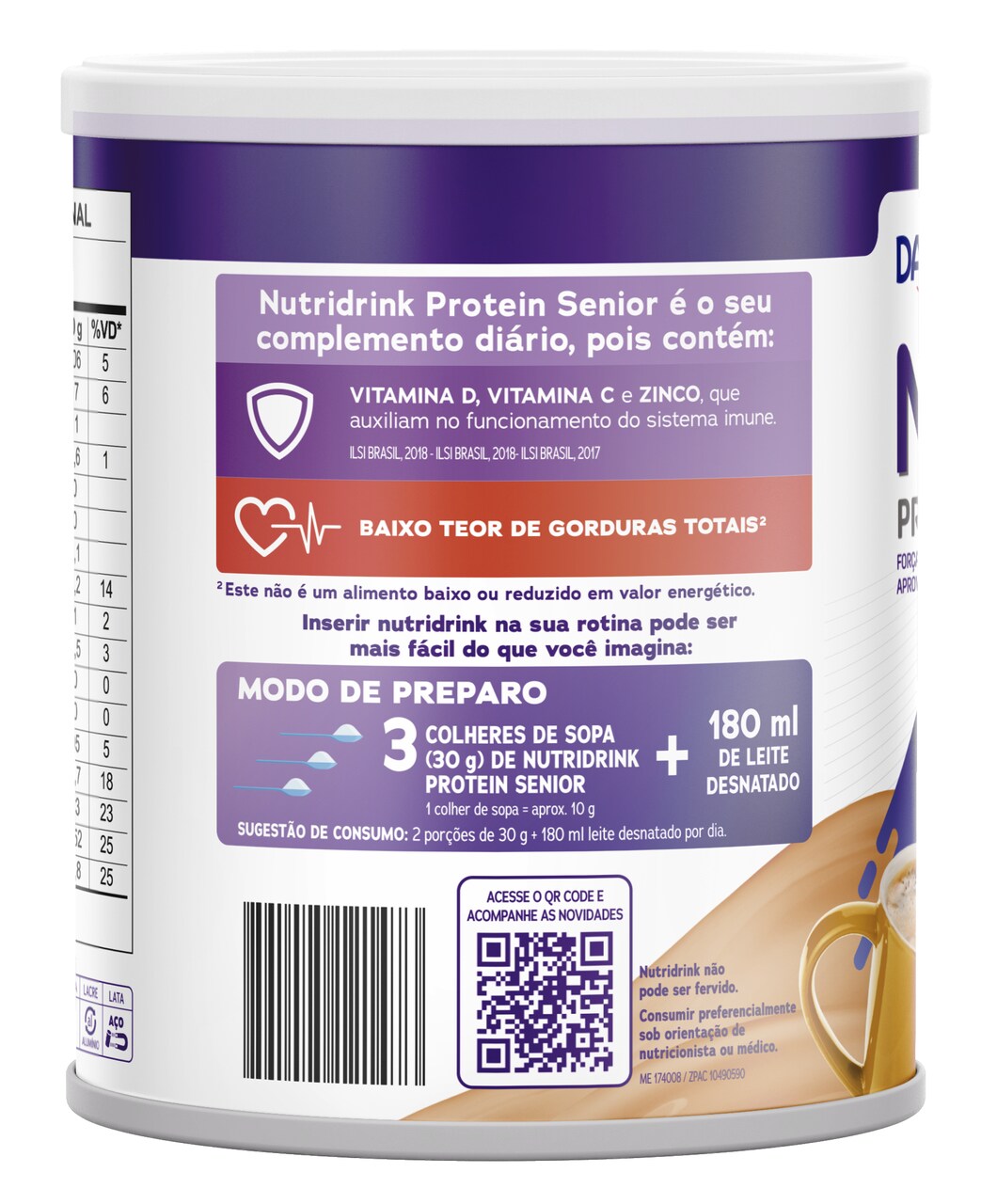 NUTRIDRINK PROTEIN SENIOR CAFÉ COM LEITE 380G