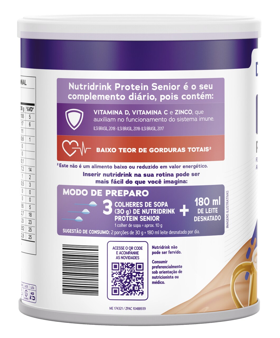 NUTRIDRINK PROTEIN SENIOR CAFÉ COM LEITE 750G