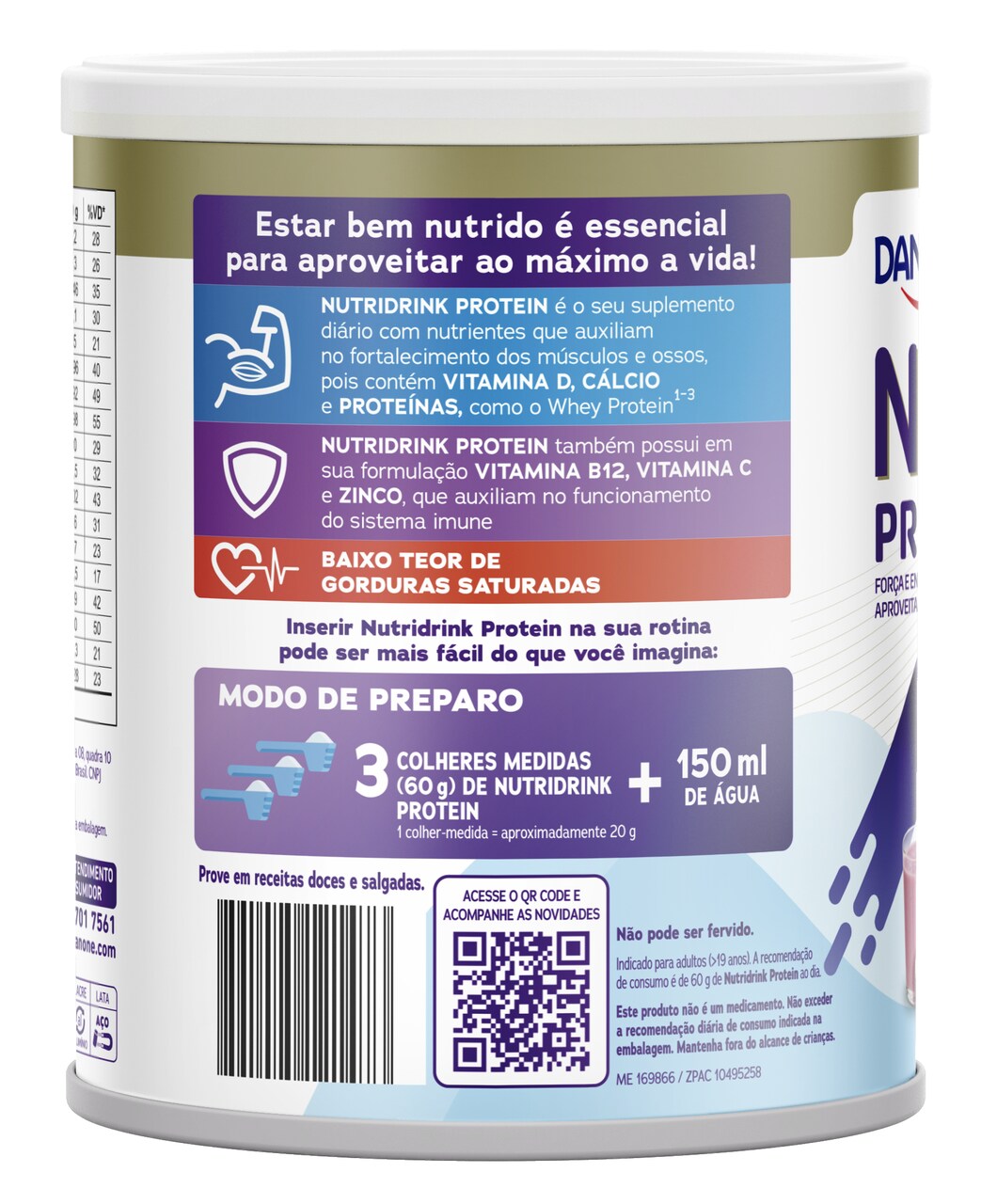 NUTRIDRINK PROTEIN SEM SABOR 350G